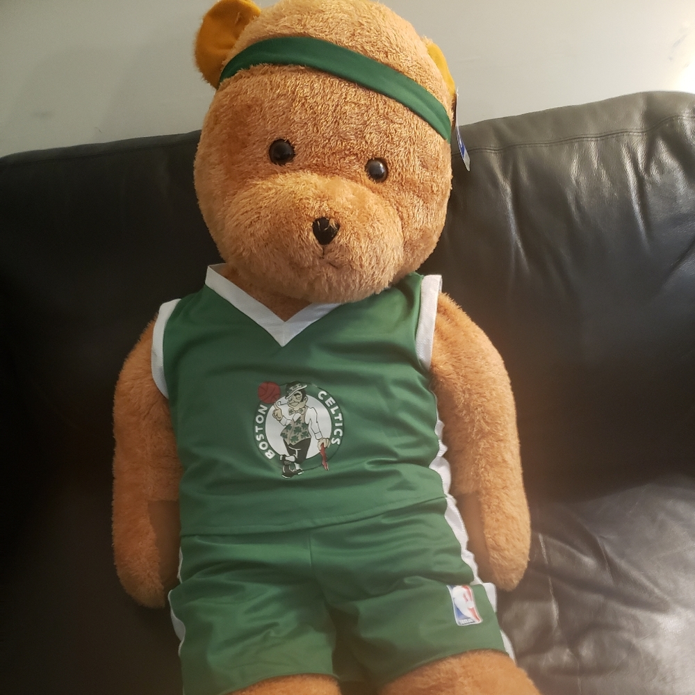 🔥New 2008 NBA official Boston Celtics Jumbo Teddy Bear Stuffed Animal 47